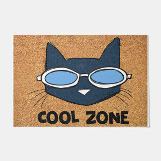 Cool Zone Cat Doormat, Funny Cat Mat