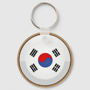 Cool Zuid-Korea Vlag Zegel Sleutelhanger