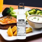 cool zuster feiten woord kunst waterfles 