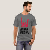 Cool zware metal retro t-shirt (Voorkant volledig)