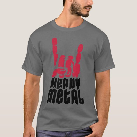 Cool zware metal retro t-shirt (Voorkant)