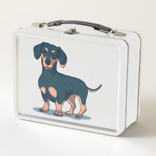 Cool zwart dachshond hondenontwerp
