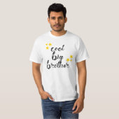 Cool Zwart en Goud Big Brother T-shirt (Voorkant volledig)