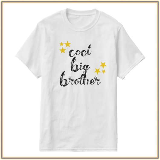 Cool Zwart en Goud Big Brother T-shirt