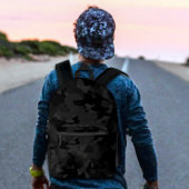 Cool Zwart en Grijs Militair Camo Patroon Ontwerp Bedrukte Rugzak