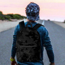 Cool Zwart en Grijs Militair Camo Patroon Ontwerp