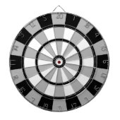 Cool Zwart en Grijs Regulation Dart Board Dartbord (Voorkant)
