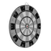 Cool Zwart en Grijs Regulation Dart Board Dartbord (Voorkant Links)