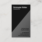 Cool Zwart Grijs Koper Staal Pijp Loodgieter Loodg Visitekaartje (Achterkant)