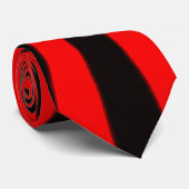 cool zwart-rood barstpatroon stropdas (Opgerold)