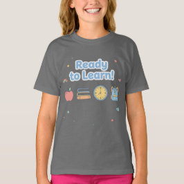 Cool zwart T-shirt voor jongens terug naar school