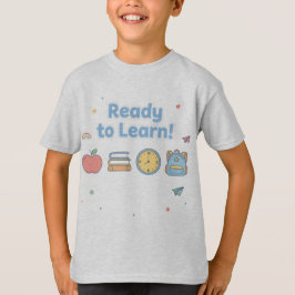 Cool zwart T-shirt voor jongens voor terug naar sc
