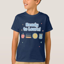 Cool zwart T-shirt voor jongens voor terug naar sc