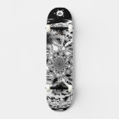 Cool Zwart Wit Persoonlijk Skateboard (Voorkant)