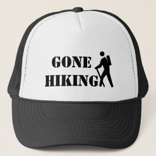 cool zwart-wit, weg wandelend pet. trucker pet