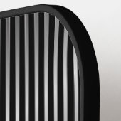Cool Zwarte Abstract Monogramnaam Pickleball Paddle (Links Detail)