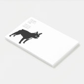 Cool Zwarte Franse Bulldog Post-it® Notes (Schuin)