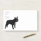 Cool Zwarte Franse Bulldog Post-it® Notes (Op bureau)