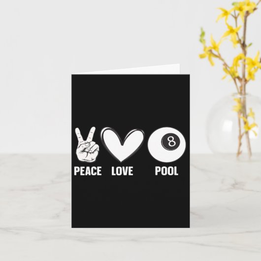Cool zwembad ontwerp voor mannen vrouwen biljart 8 kaart (Gele Bloem)