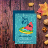 Cool Zwembad Party Zwemmen Verjaardag Uitnodiging