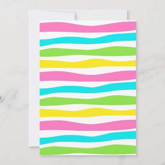 Cool Zwembad Party Zwemmen Verjaardag Uitnodiging (Achterkant)