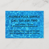 Cool Zwembad Service Visitekaartje (Voorkant)