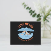 Cool Zwemmers Design - Ik leef mijn leven Briefkaart (Staand voorkant)