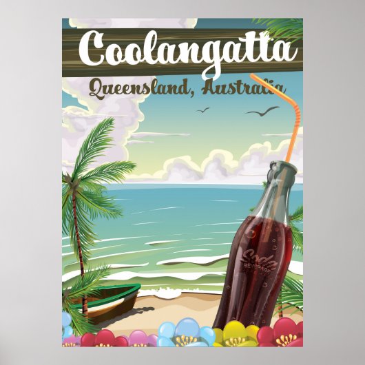 Coolangatta Australia vintage poster (Voorkant)