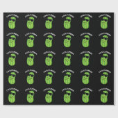 Coolcumber Funny Veggie Cucumber Pun Dark BG Cadeaupapier (Vlak)