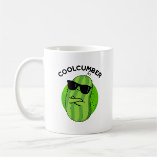 Coolcumber Funny Veggie Cucumber Pun Koffiemok