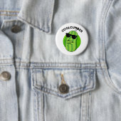Coolcumber Funny Veggie Cucumber Pun Ronde Button 5,7 Cm (In situ)