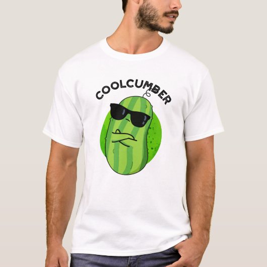 Coolcumber Funny Veggie Cucumber Pun T-shirt (Voorkant)
