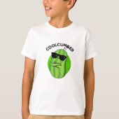 Coolcumber Funny Veggie Cucumber Pun T-shirt (Voorkant)