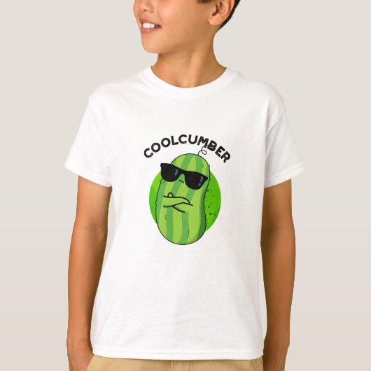 Coolcumber Funny Veggie Cucumber Pun T-shirt (Voorkant)