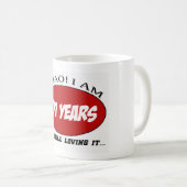 coole 101 jaar oude design koffiemok (Voorkant rechts)