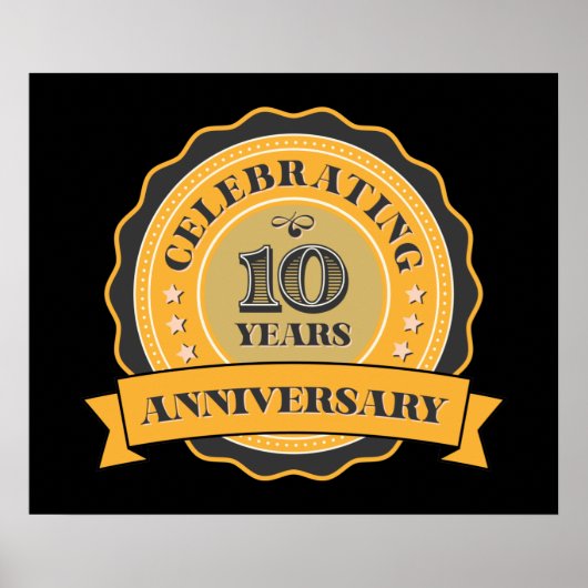 coole 10e-jaars Jubileum Poster (Voorkant)