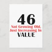 COOLE 46 JAAR OUDE VERJAARDAG DESIGN BRIEFKAART (Voorkant)