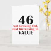 COOLE 46 JAAR OUDE VERJAARDAG DESIGN KAART (Gele Bloem)