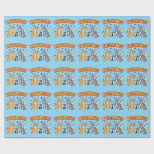 Coole 90s Kat Party 1990s Thema Kitty Cadeaupapier