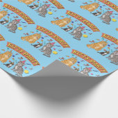 Coole 90s Kat Party 1990s Thema Kitty Cadeaupapier (Hoek)