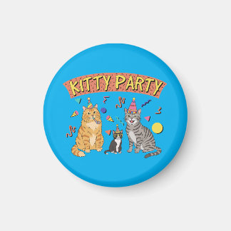 Coole 90s Kat Party 1990s Thema Kitty Magneet