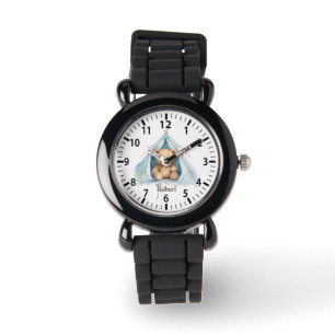 Coole aangepaste naam Camping Beer Horloge