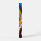 Coole aap met koptelefoon iPhone 15 case (Rechterkant)