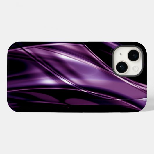 Coole Abstracte Paarse dames Case-Mate iPhone Case (Achterkant (horizontaal))