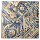 Coole abstracte patroonliefhebbers tegeltje (Voorkant)