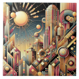 Coole abstracte patroonliefhebbers tegeltje