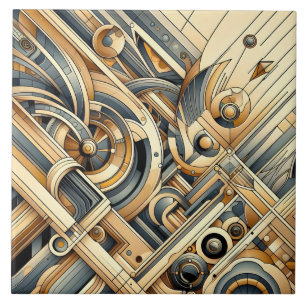 Coole abstracte patroonliefhebbers tegeltje