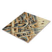 Coole abstracte patroonliefhebbers tegeltje (Zijkant)