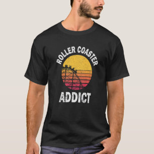 Coole achtbaan voor mannen vrouwen amusement thema t-shirt