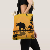 coole Afrikaanse olifantenliefhebbers Tote Bag (Dichtbij)